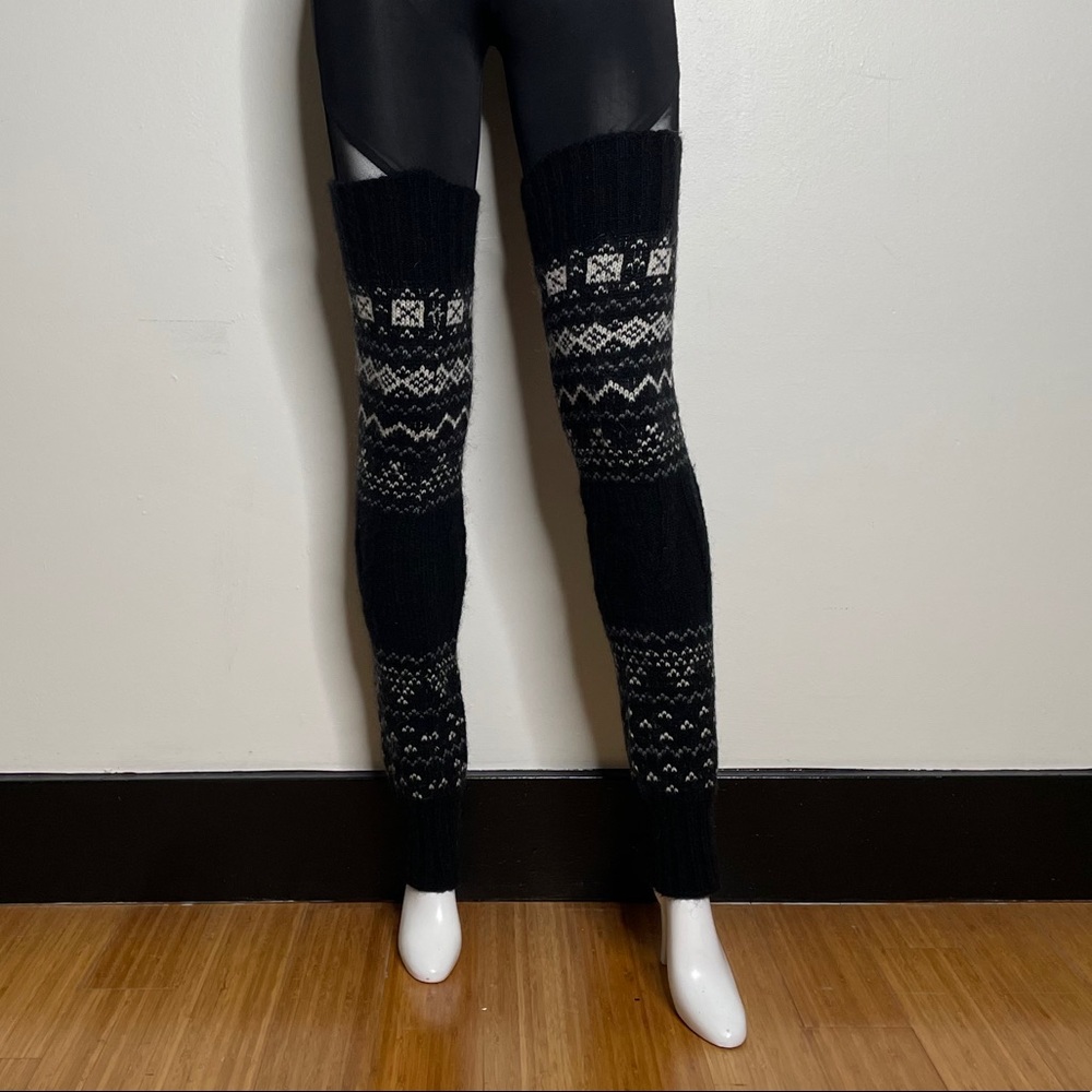 Stile Benetton thigh high wool blend leg warmers